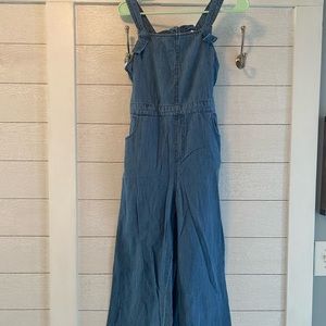 Bell bottom overalls